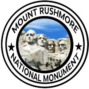 Rogue River Tactical Mount Rushmore National Monument Park Sticker 5" Round Car Auto Decal