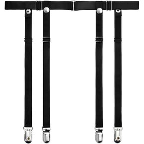 حزام رباط نسائي من SherryDC مقاس كبير قابل للتعديل للجوارب الفخذية العالية مع 4 مشابك معدنية in Kuwait