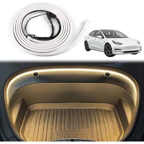 for Tesla Model 3 2021 2022 2023 Frunk LED Light Strip Front Trunk Light Bar Decoration Lights Accessories Waterproof DC 15V White Light