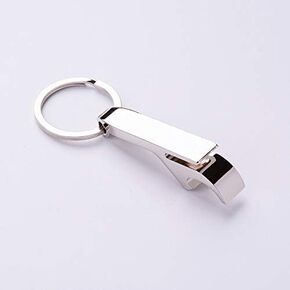 Key Chain Beer Bottle Opener - Pocket Portable Small Size Key Ring Can Opener for Celebration, Party, Travel, Camping and Home (Black)
