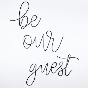 Be Our Guest Wall Decor, Be Our Guest Sign Metal Letters Wall Decor Home Wall Art Decoration Rustic Farmhouse