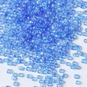 Bulk 4mm Transparent Red Seed Beads for Jewelry Making 110 Grams About 1600pcs,6/0 Glass Craft Beads for Making Earrings, Bracelets, Pendants, Waist Jewelry, DIY Handmade Seed Beads