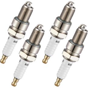BDFHYK Spark Plugs BPR6ES Compatible with BMW 2002 2002tii Honda Civic Mitsubishi Galant Eclipse Saab 99 900 Volkswagen Rabbit Quantum Volvo 242 244 740 Replacement for 7131 Set of 4