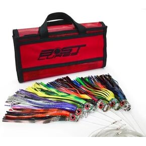 Bost Tuna-Dolphin Trolling Lure Pack Mahi Mahi & Tuna Lures Compare to Black Bart