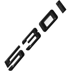 530i شعار أسود لامع مقاس OEM أصلي بديل لغطاء صندوق السيارة BMW الخلفي شعار شارة لوحة اسم ملصق رقم الحروف (أسود ساطع، 530i) in Kuwait