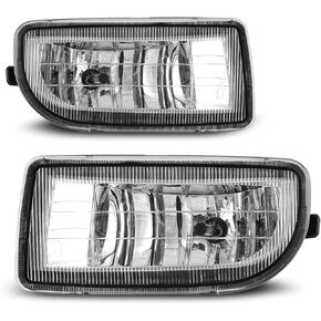 Fog Lights compatible for Toyota Land Cruiser 1998 1999 2000 2001 2002 2003 2004 2005 Driver Passenger Replacement Lamps Assembly