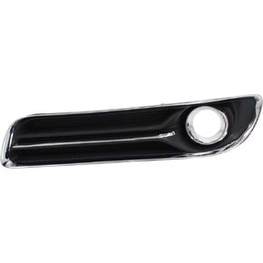 KarParts360 For Chrysler 300 Fog Light Cover 2011 12 13 2014 Outer Passenger Side | Black | w/Chrome Trim | DOT/SAE Compliance | CH1039126 | 68127946AB