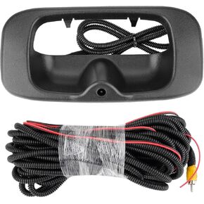 Tailgate Handle Backup Camera Compatible with 1999-2007 Chevy Silverado GMC Sierra Fleetside 1500 2500 3500 Handle Tailgate Lock RCA Connector Replaces #15997911,15228539,15228541