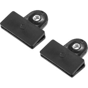 2 Pcs Window Door Glass Channel Retainer Clip, 1.77"x1.65"x0.43" Glass Regulator Holder Sash Clip Universal for Car Truck Van Durable Plastic Black