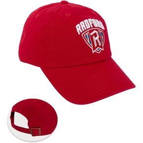 Desert Cactus Radford University Baseball Hat Highlanders Brimmed Embroirderd Cap Adjustable Cloth Strap Adult (Style A) Red