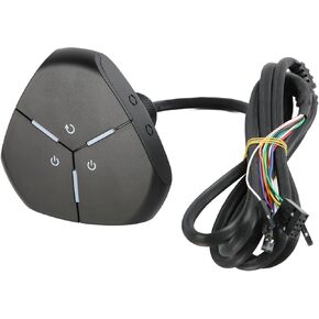 External PC Power Button, Computer Case Reset HDD Button Switch with Dual USB Ports, ATX Desktop Computer Case Motherboard Switch On Off Power Cable