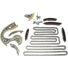 REVO Timing Chain Kit Tensioner Guide 14pcs Replacement for AUDI 2004-2009 B6 S4/B7 S4 4.2L