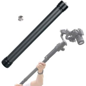 36cm/14.17 inch Extension Pole Carbon Fiber Bar with 1/4"" Screw Compatible with DJI Ronin S, Ronin SC, OSMO Mobile 3, OM 4, ZHIYUN Crane 2 V2 Stabilizer DSLR Camera