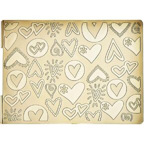 Heart Background Plastic Embossing Folders for Card Making Scrapbooking and Other Paper Crafts 3010935