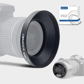 39mm Universal Metal Lens Hood,Wide Angle Lens Hood Compatible All 39mm Brands Camera Lens(and Easy to Install and Remove) 1pcs 39mm Lens Cap