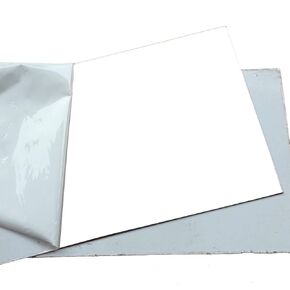 4pcs 0.6mm x 5" x 5" 304 Stainless Steel Mirror Polished Plate Sheet