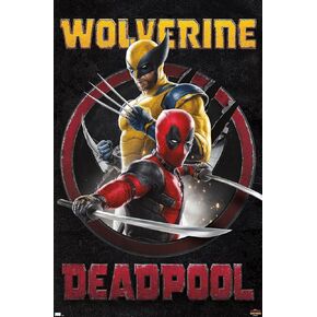 Trends International Marvel Deadpool & Wolverine - Duo Wall Poster, 22.37" x 34.00", Unframed Version
