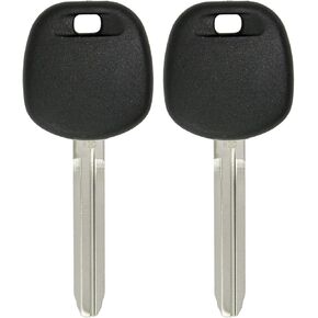Keyless2Go Replacement for 2 Transponder Ignition Chip Car Key TOY44G-PT for Corolla Camry Avalon Rav4