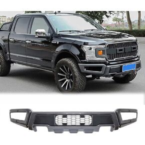 TZD Raptor Type Front Bumper Compatible with Ford F150 2009-2020 Charcoal Gray Bumpers With LED Fog Light Kit (F150, 2009-2014)