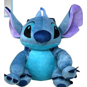 Disney Stitch Full Body Plush Backpack 12" w/Ears Sitting