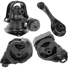 Engine Motor & Transmission Mount Kit 4pcs Compatible with Fits 1990 - 1993 Honda Accord 2.2L for Auto Transmission Replace A6509 A6512 A6519 A6547