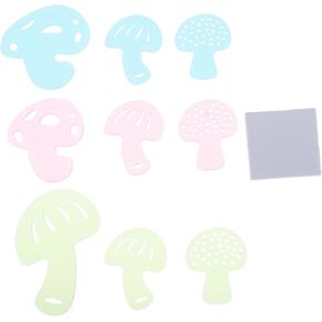 36 Pcs Luminous Mushroom Wall Sticker Stickers Glow in The Dark Ceiling Adhesive Sticker Luminous Wall Sticker Kids Decals for Kids Decorative Wall Decals Student