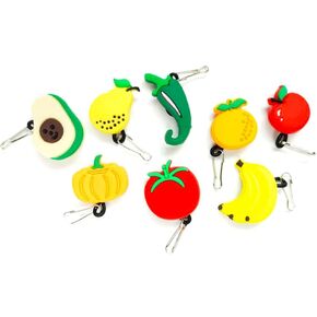 AVIRGO Zipper Tab Tags Pulls Extension Zip Fixer for Backpacks, Jackets, Luggage, Purses, Handbags Party Favors Set of 7 Flowers
