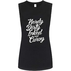 Womens Workout Muscle Tank Tops-Novelty Funny Saying Humor Fitness Gym Sleeveless Shirts for Women