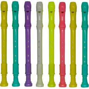 Maydahui 30PCS Novelty Flute Shape Rollerball Pen Cute Kawaii Music Pens Black Gel Ink for School Office Birthday Party