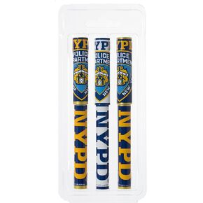 Artisan Owl Officially Licensed New York City Police Department Rollerball Pens - NYPD Officially Licensed Souvenir - Set of 3
