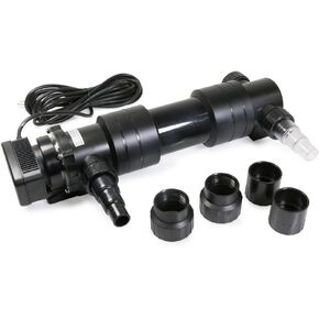 24W Non-Submersible UV Ultraviolet 20" Light Clarifier Lamp Filter for Aquarium Koi Pond Fish Tank