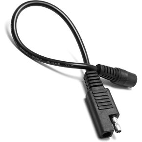 SAE Plug to DC 5.5mm x 2.1mm Female Adapter Extension Cable SAE to DC Power Automotive Connector for Solar Panel Charge 20AWG 8Inch