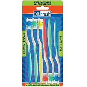 Dr. Fresh Extreme Value Toothbrushes (Soft, 6 Count), 6 Count