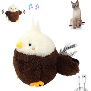 لعبة تفاعلية للقطط، حيوان يغرد مع النعناع البري للقطط الداخلية، يتم تفعيلها باللمس مع 3 أوضاع، قابلة لإعادة الشحن، لعبة قطة ذكية معلقة (نحلة) in Kuwait