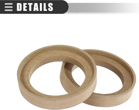 محول حلقة فاصل لسماعات السيارة العالمية من Motoforti، لوحة إطار فاصل للتركيب بين الأقواس، لمكبرات صوت 3 بوصة، خشب، بيج، زوج واحد in Kuwait