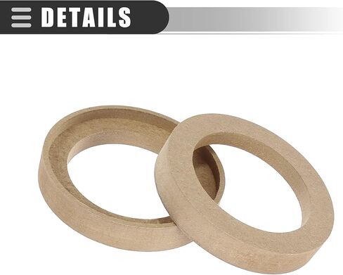 محول حلقة فاصل لسماعات السيارة العالمية من Motoforti، لوحة إطار فاصل للتركيب بين الأقواس، لمكبرات صوت 3 بوصة، خشب، بيج، زوج واحد in Kuwait