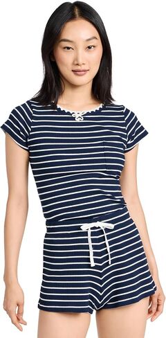 Sea Women's Bernadette Ribbed Short Pajama Set in Saudi Arabia