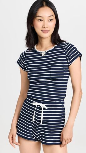 Sea Women's Bernadette Ribbed Short Pajama Set in Saudi Arabia
