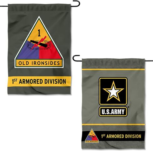 US Army 1st Armored Division Garden Banner Flag in Saudi Arabia