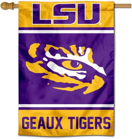 علم منزل ولاية لويزيانا LSU Tigers ذو وجهين ومزدوج الجوانب in Saudi Arabia