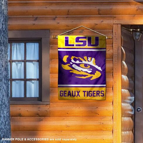 علم منزل ولاية لويزيانا LSU Tigers ذو وجهين ومزدوج الجوانب in Saudi Arabia