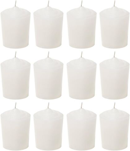 SRG Silver Unscented 15 Hours Votive Candles Pack of 12 in Saudi Arabia