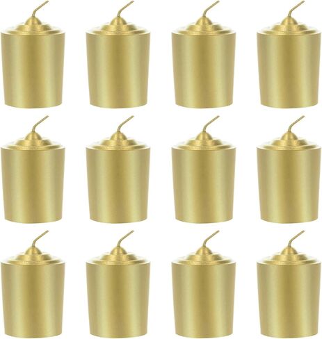 SRG Silver Unscented 15 Hours Votive Candles Pack of 12 in Saudi Arabia