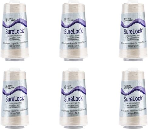 C&C Surelock Serging Thread - 3 Pack of 6000y/5486m - Black Thread in Saudi Arabia