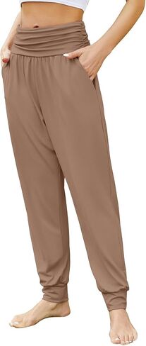 Gracyoga Women's Cozy Yoga Joggers Pants Casual Loose High Waisted Workout Sweatpants Comfy Lounge Pants with Pockets in Kuwait
