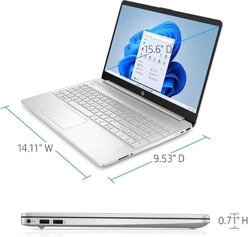 HP 2024 Newest Business Laptop, 15.6" Touch Display, i3-1215U Processor(6-core), 8GB RAM, 256GB SSD, Intel UHD GPU, HD Webcam, Wi-Fi, Windows 11 Pro, with Microsoft Office Lifetime License in Saudi Arabia
