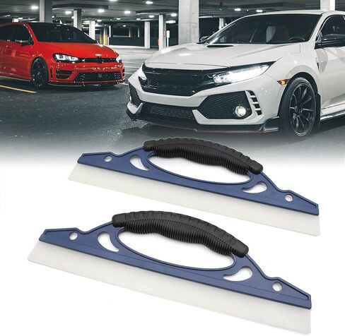 uxcell 2Pcs Silicone T-Bar Car Water Blade Dryer Squeegee Window Glass Scraper Wiper Cleaner Tool in Saudi Arabia