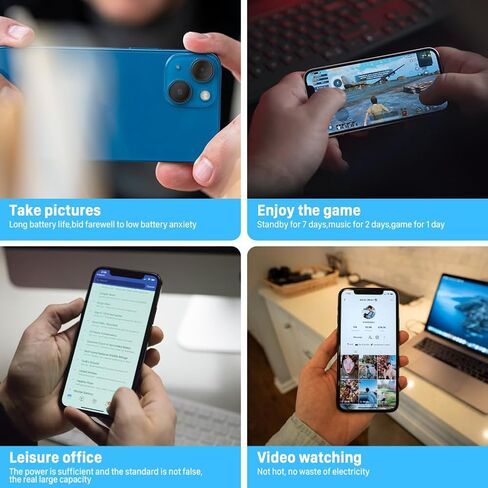 [3200 مللي أمبير] بطارية لهاتف iPhone 13 Mini، 5.4 بوصة (2023 ترقية جديدة) بطارية بديلة عالية السعة لهاتف iPhone 13 Mini A2481 A2626 A2628 A2629 A2630 مع مجموعة أدوات الإصلاح in Kuwait