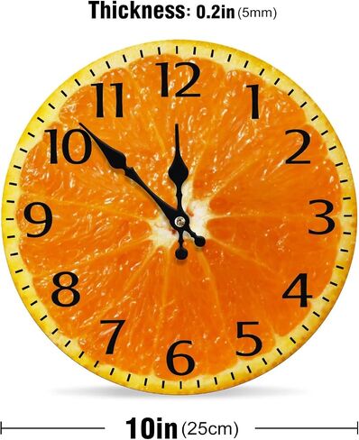 Wall Clock 10 Inch Silent No Tick Wooden Material, Wall Clocks Battery Operated,Various Modern Creative Decorative Clocks Suitable for Decor for Home Office Kitchen Classroom School in Saudi Arabia