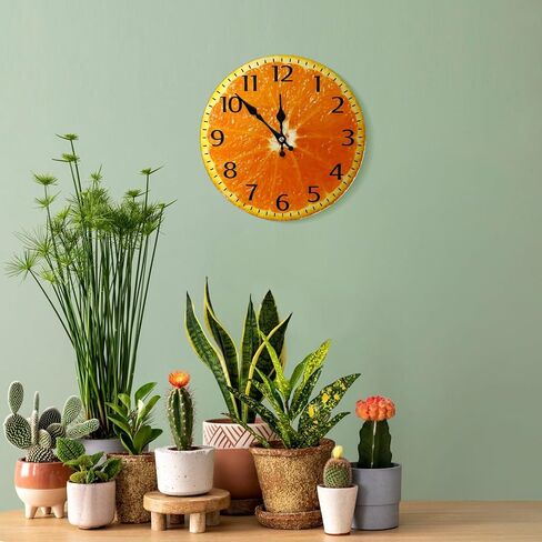 Wall Clock 10 Inch Silent No Tick Wooden Material, Wall Clocks Battery Operated,Various Modern Creative Decorative Clocks Suitable for Decor for Home Office Kitchen Classroom School in Saudi Arabia